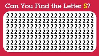 【Easy, Medium, Hard Levels】Can you Find the Odd Letter in 15 seconds?