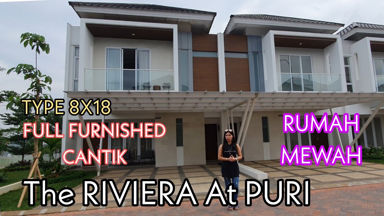 RUMAH CANTIK FULL FURNISHED THE RIVIERA AT PURI TYPE 8X18