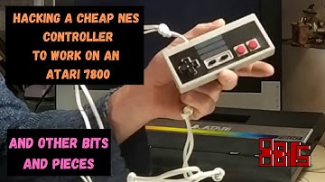 Hacking an Atari 7800 controller from a cheap Nes pad, changing caps and making my 7800 great again