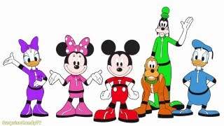 Mickey Mouse Clubhouse Space Adventure Coloring Pages For Kids