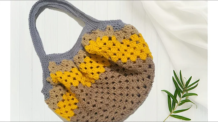 Super easy DIY crochet granny square bag