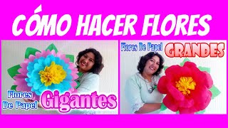 Cómo Hacer Flores de Papel Crepe / Manualidades para el Día de la Madre