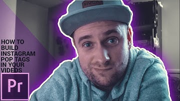 How To Create Instagram Pop Tags In Adobe Premiere Pro (Jake Paul Vlog Tutorial )