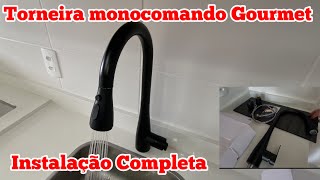 Instalação Torneira Gourmet Monocomando Cozinha | Faça Você Mesmo