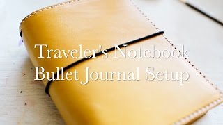 Bullet Journaling in a Traveler's Notebook