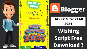 💐🔴Happy New Year 2021 Viral Script free dawnload | Happy New Year 2021 Wishing script For Blogger 💐🔴