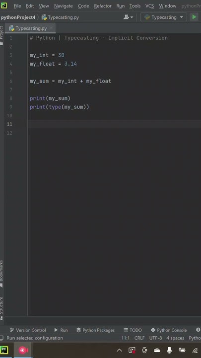 Implicit Conversion #pythonforbeginners #pythonprogramming # ...