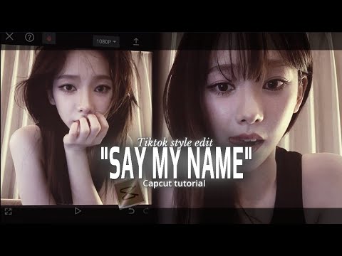 "SAY MY NAME (POUR A GLASS AND BITE)" - KPOP TIKTOK TREND CAPCUT TUTORIAL | KARINA | AESPA | TRENDY