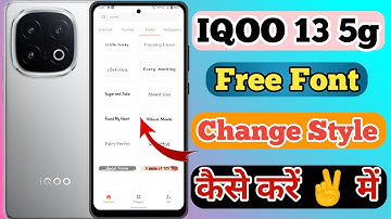 IQOO 13 5g Free Font Style Change Kaise Kare // How To Change Free Font Style In IQOO 13 5g