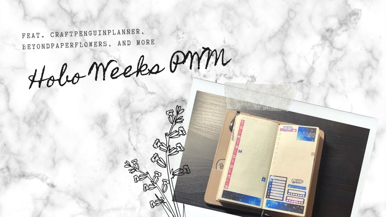 Hobo Weeks Plan With Me using CraftPenguinPlanner, BeyondPaperFlowers, and more!