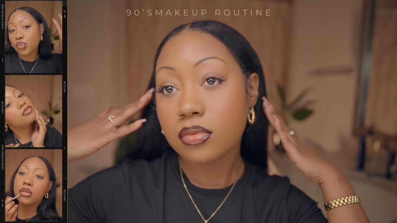 90’s Makeup Routine | Thin Brows & A Lip Combo