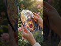 Sacred Heart of Jesus Stained Glass Art ❤️🙏 #shortsvideo