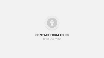 Contact Form to DB WordPress Plugin - Brief Overview