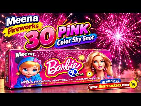 The Ultimate All-Pink Sky Show! Meena Fireworks Barbie 30 Shots! 🌸💥
