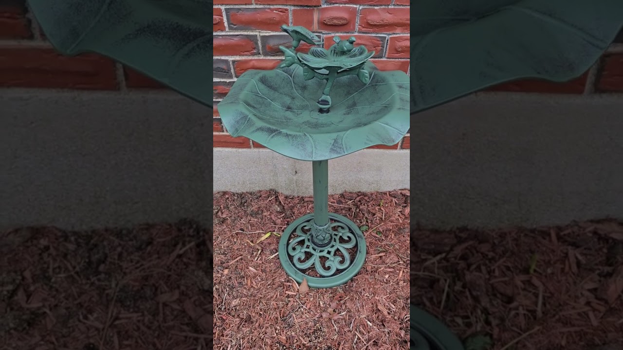 NEW BIRD BATH FROM HOME DEPOT