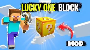 Minecraft pe Lucky One Block [MOD] Lucky One Block MOD For Minecraft Pe [1.19+] #minecraft