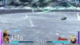 Dissidia Final Fantasy Tidus vs Cloud