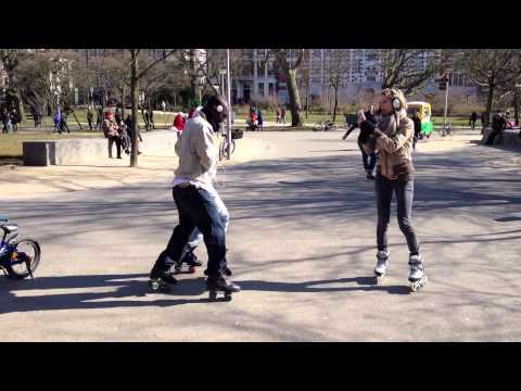 Vondelpark roller skating fun 2 april 2013