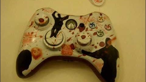 Custom Painted Nazi Zombie Xbox 360 Controller
