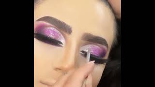 Purple Smokey Eye w/ Silver Glitter | Makeup Tutorial