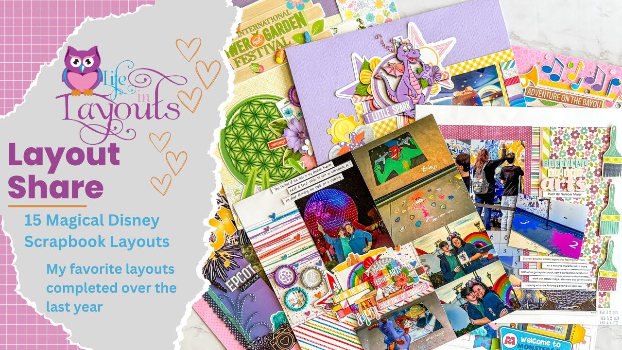 15 Magical Disney Scrapbook Layouts | Disney Layout Ideas & Process Video Links - Life in Layouts