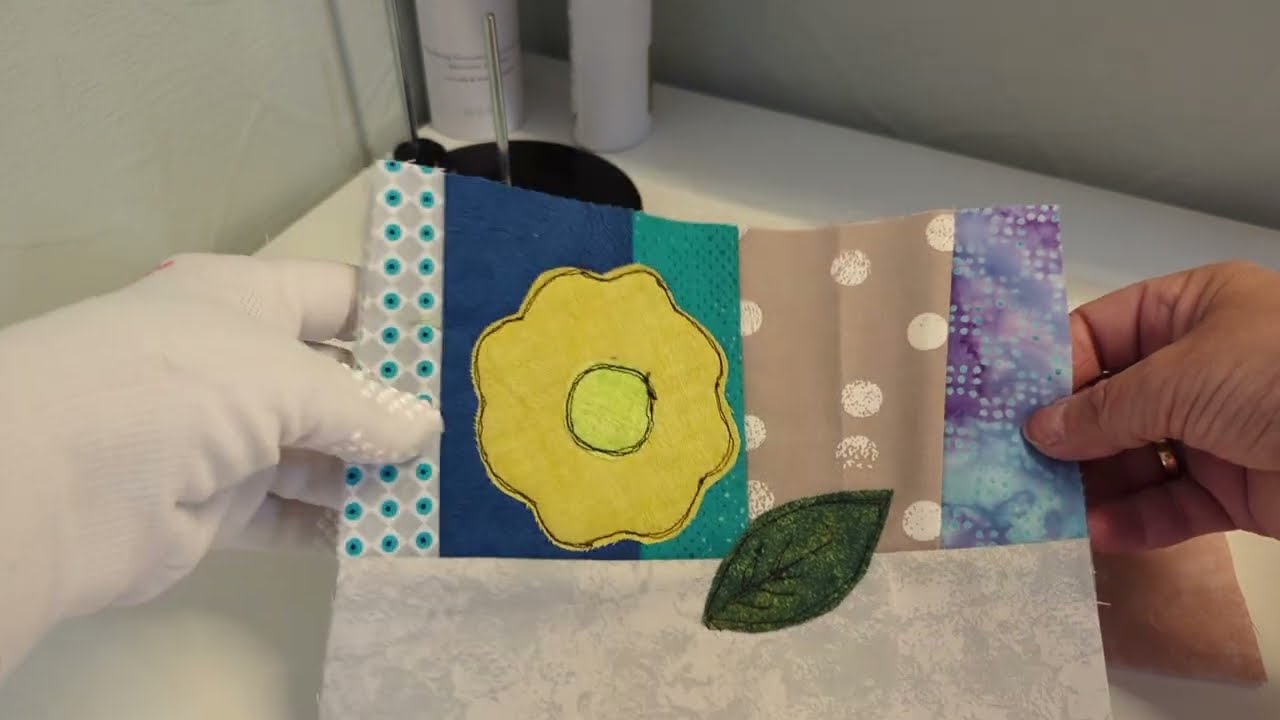 Applikering med symaskin