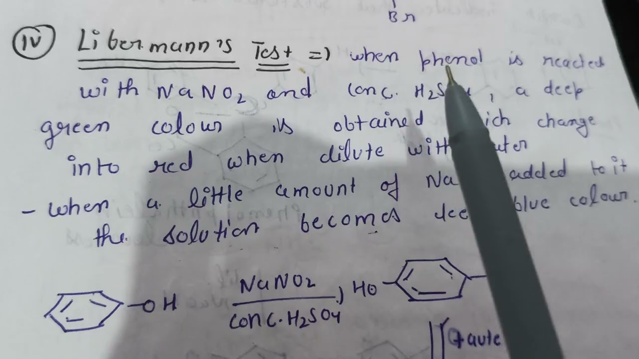 QUALITATIVE TEST FOR PHENOL...b.pharmacy 3rd sem ...