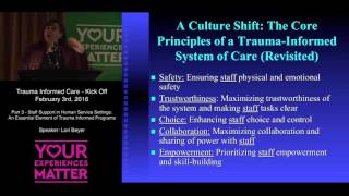 An Essential Element of Trauma Informed Programs
