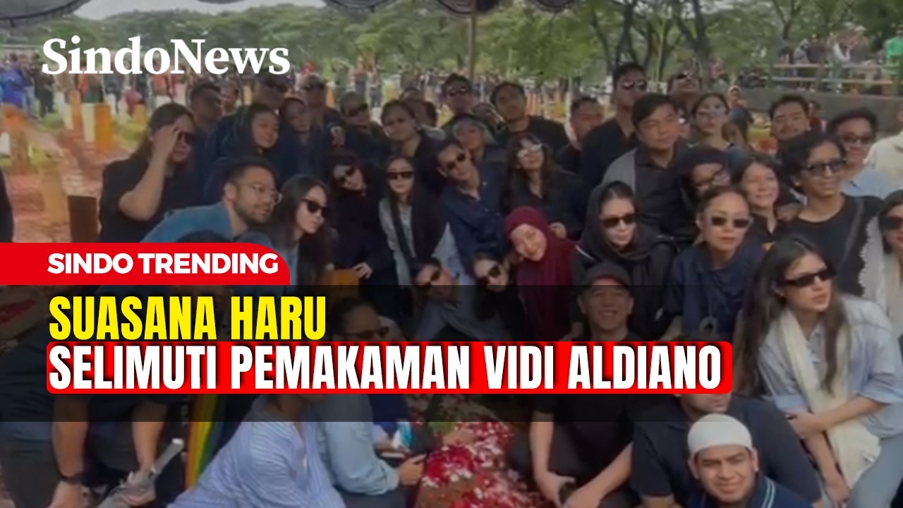 Suasana Haru Selimuti Pemakaman Vidi Aldiano, Deretan Artis dan Musisi Lepas Kepergian Sang Sahabat