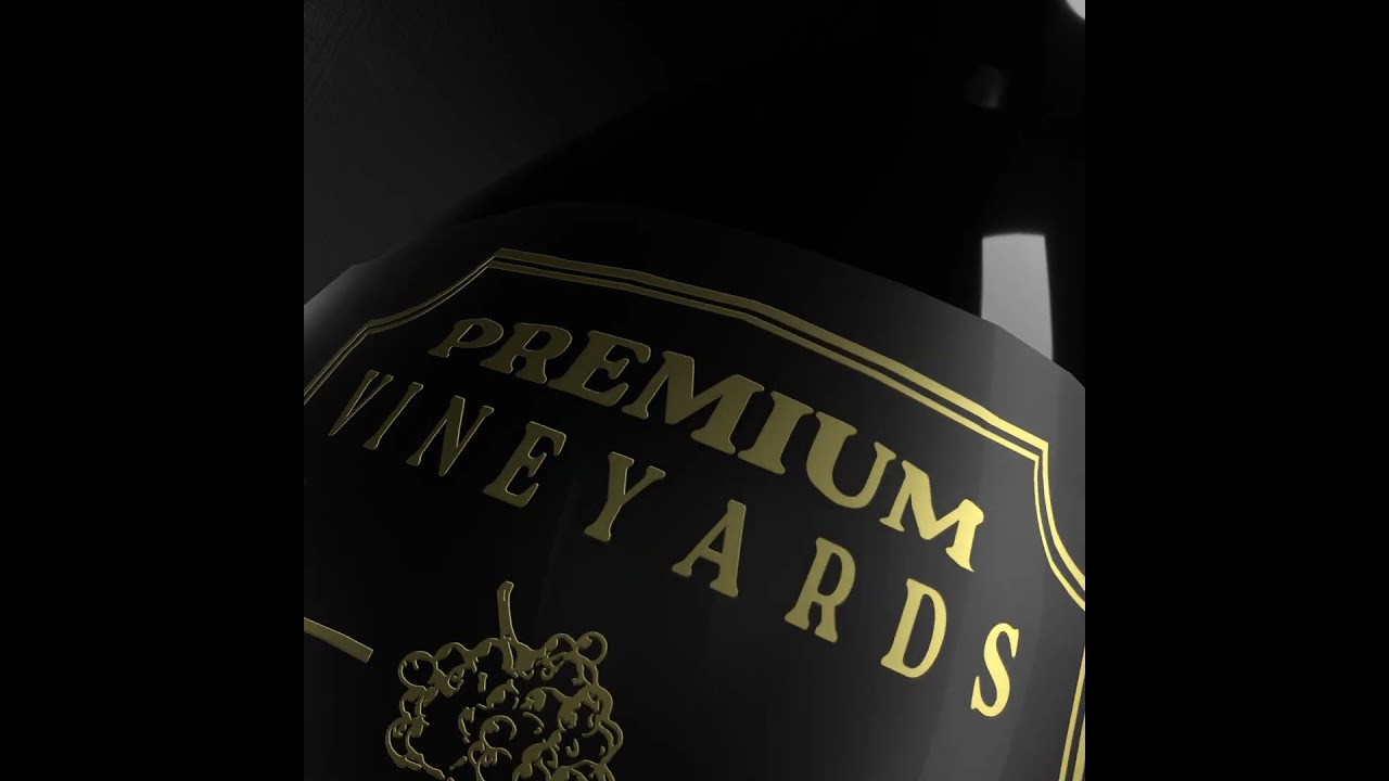Premium vineyards wine | 3D Product design and animation in blender