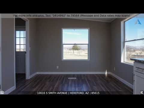 10616 S SMITH Avenue, Hereford, AZ home video tour