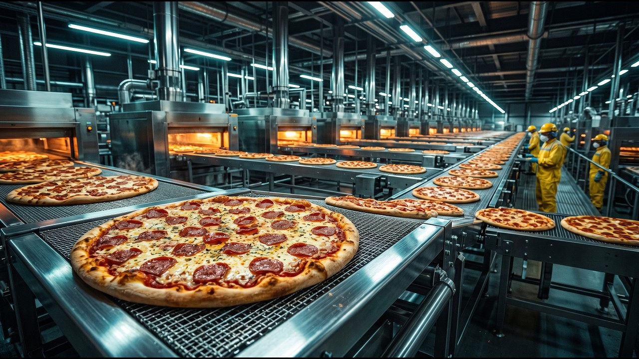 Pizza Process Factory Inside the Pizza Factory – Full Process How Luxury Pizzas Are Made ...