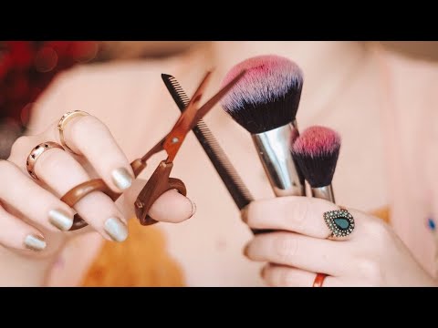 ASMR ✂️✨ CORTE de CABELO e MAQUIAGEM para ALIVIAR a ANSIEDADE