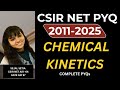 CSIR NET Chemistry Kinetics PYQ (2011–2025) | Most Expected Questions for 2025 | Full Solution