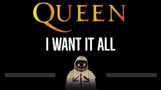 Queen • I Want It All (CC) 🎤 [Karaoke] [Instrumental Lyrics]
