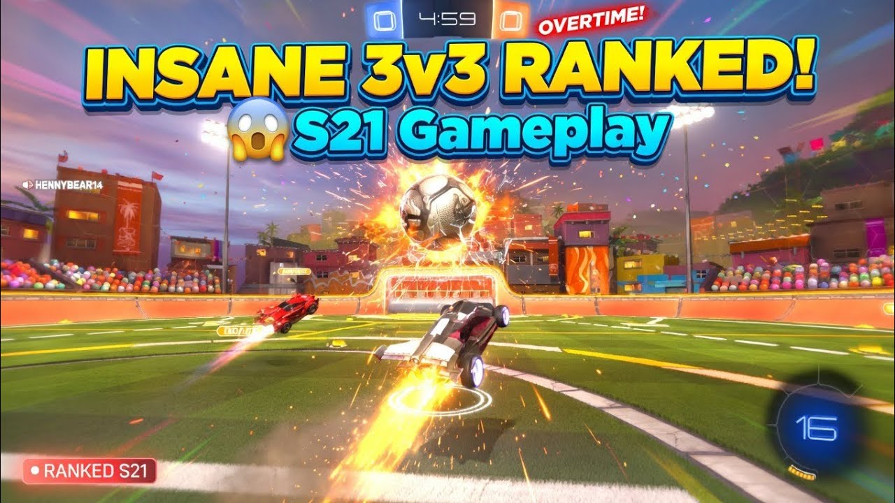 INSANE 3v3 Ranked Match! 😱 Rocket League Competitive S21 Gameplay - YouTube