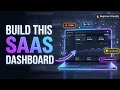 Responsive SaaS Analytics Dashboard UI | HTML CSS JavaScript & Bootstrap Tutorial