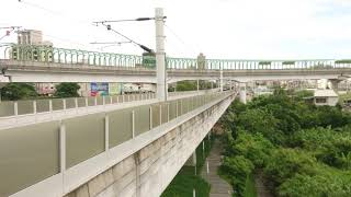 【雙鐵立體交叉】台鐵+台中捷運松竹站發車