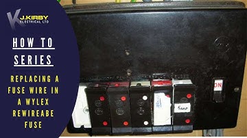 Replacing a Wylex fuse wire