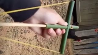 HOW TO MAKE BOW AND ARROW with BAMBOO: #shorts