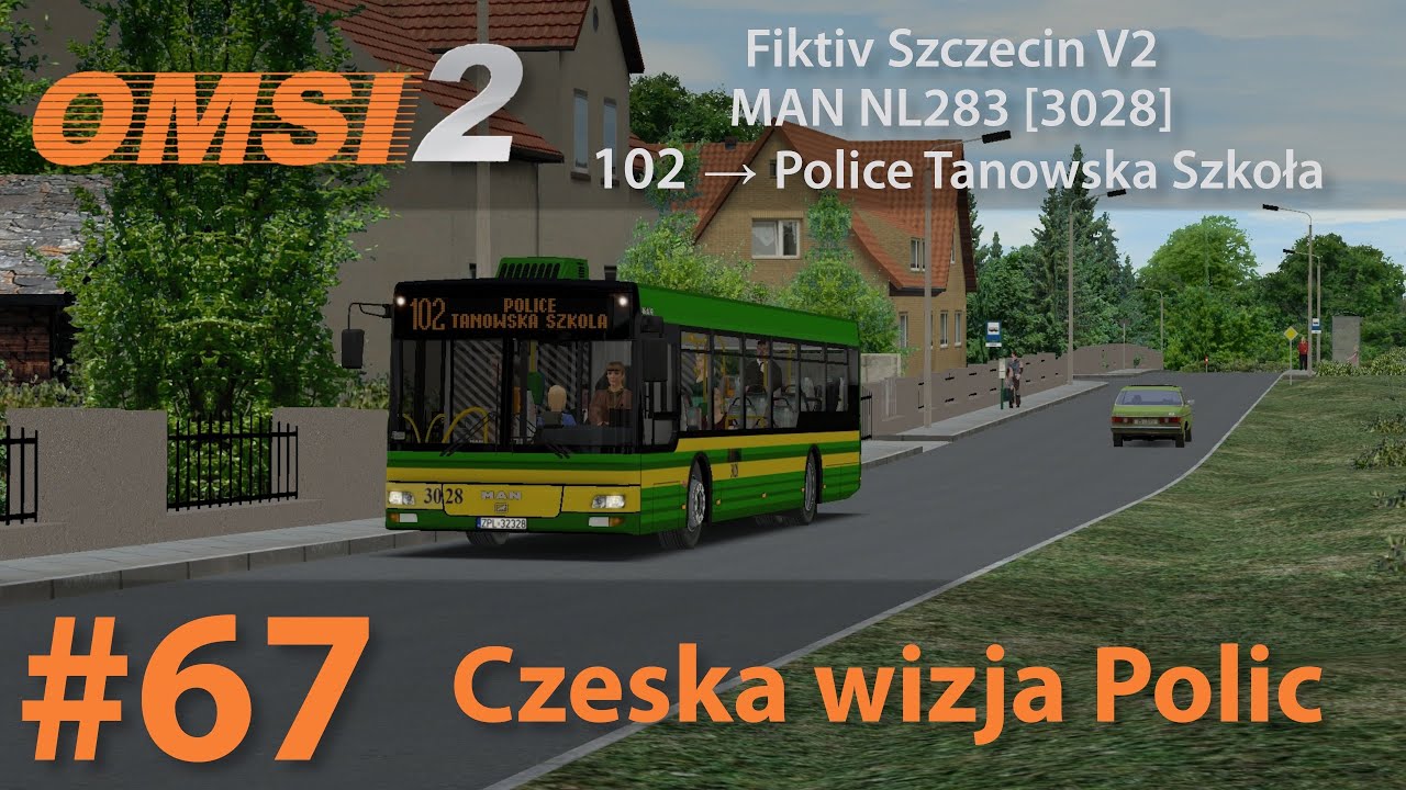 OMSI 2 #67: Czeska wizja Polic | Fiktiv Szczecin V2 - Linia 102 | MAN NL283 [3028]
