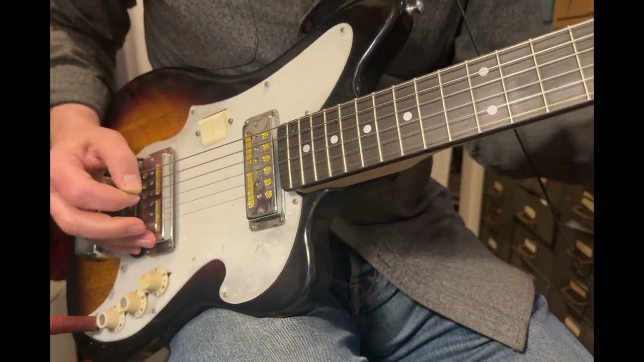 60's Zenon/Teisco, Gold Foil Pickups, Re-Necked w/Waterslide