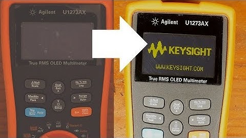 OLED display replacement on an Agilent/Keysight U1273AX multimeter