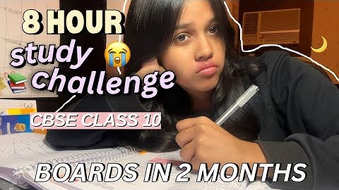 8 HOUR STUDY CHALLENGE 😭 | CLASS 10 BOARDS IN 2 MONTHS 📚 *productive and realistic*