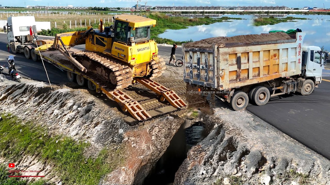 New Overtime Is Project! Colossal Soils Was Deleting With Dumper 25t Trucks Join Shunful Dozer Skull