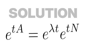 exponential of a matrix - example [DIFFERENTIAL EQUATIONS]