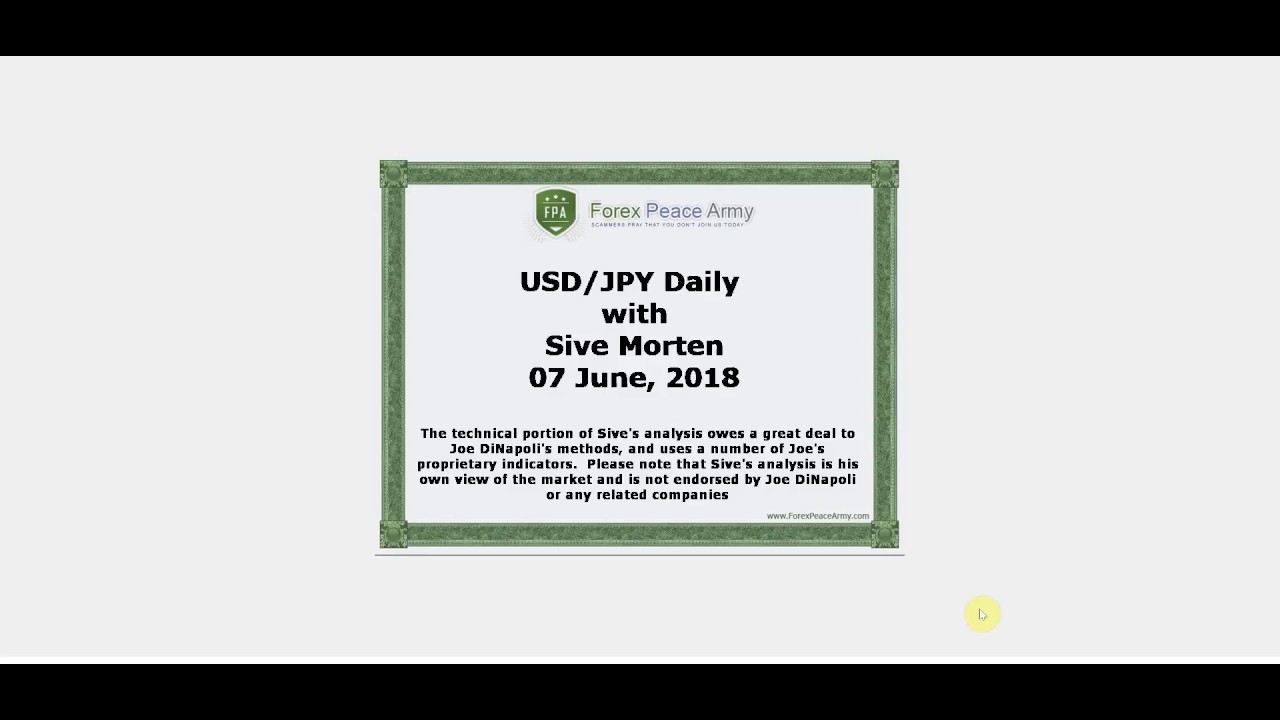 Usd Jpy Daily Video June 07 201!   8 Forex Peace Army Your Forex - 
