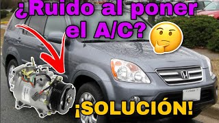 como cambiar cojinete de compresor sin desmontarlo Honda Crv