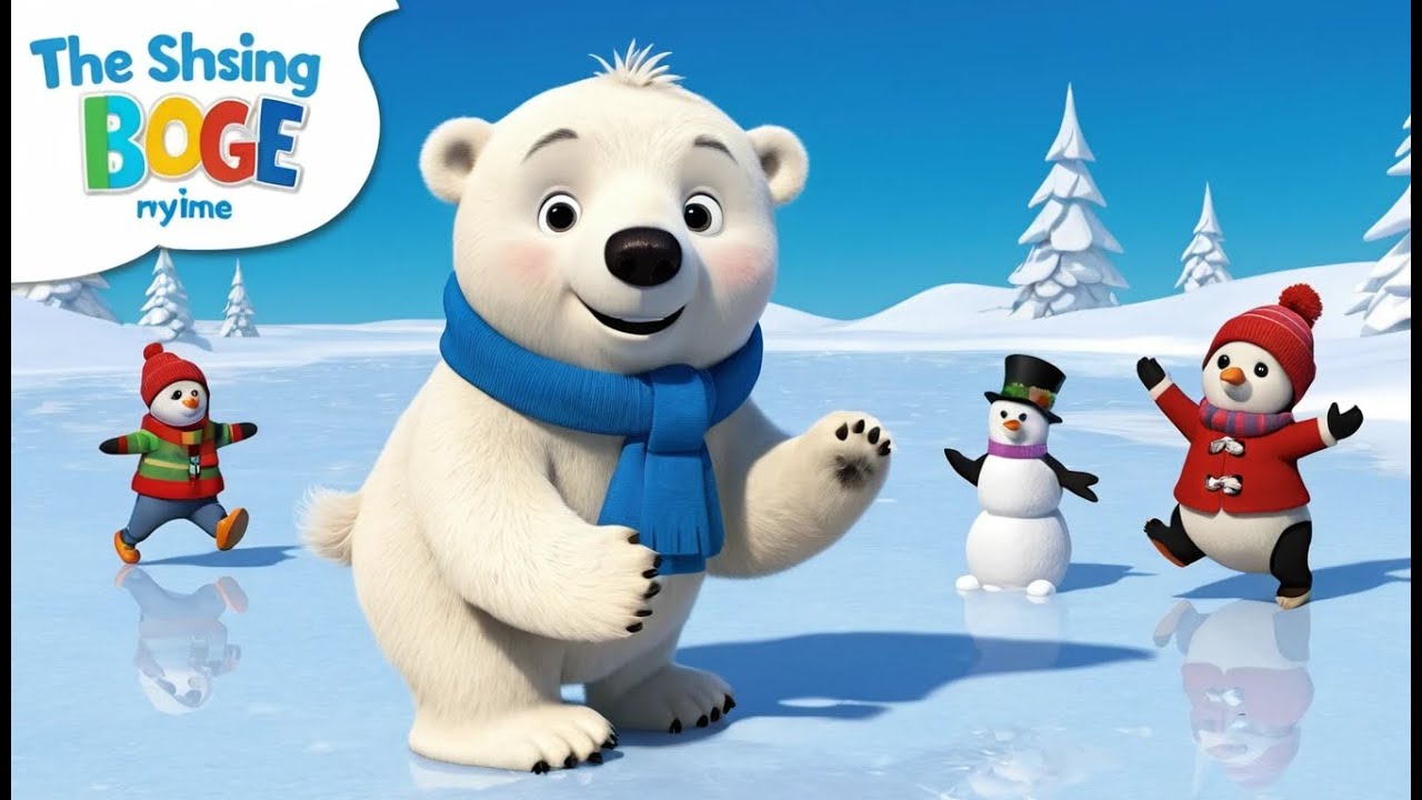 🐻 Polar Bear Dances on Ice | Fun Kids Nursery Rhyme & Baby Song - YouTube