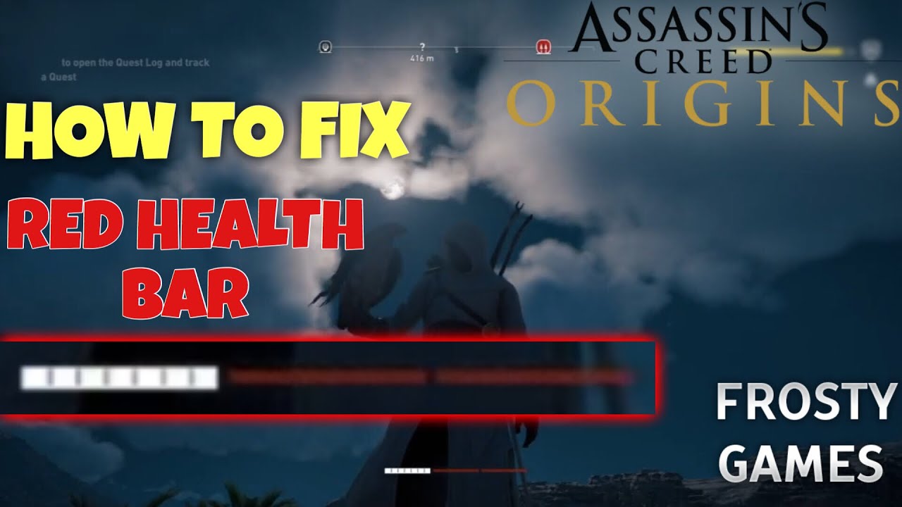 How to FIX RED HEALTH BAR in Assassins Creed Origins (Cursed Weapons) -  YouTube